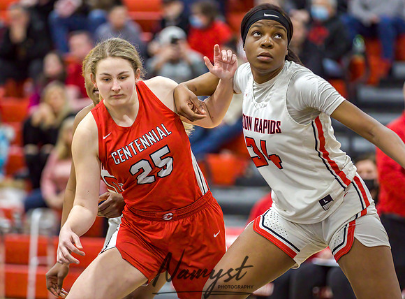 Centennial vs Coon Rapids Girls Varsity Basketball 155