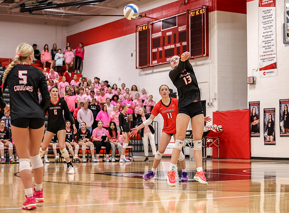 Centennial vs Champlin Park Girls Varsity Volleyball 35