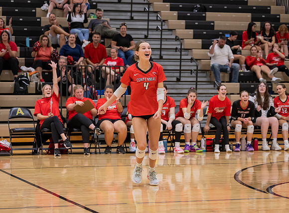 Centennial vs Andover Girls Varsity Volleyball 94
