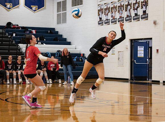 Centennial vs Totino-Grace Girls Varsity Volleyball 58