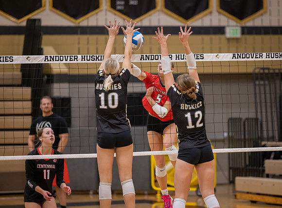 Centennial vs Andover Girls Varsity Volleyball 109