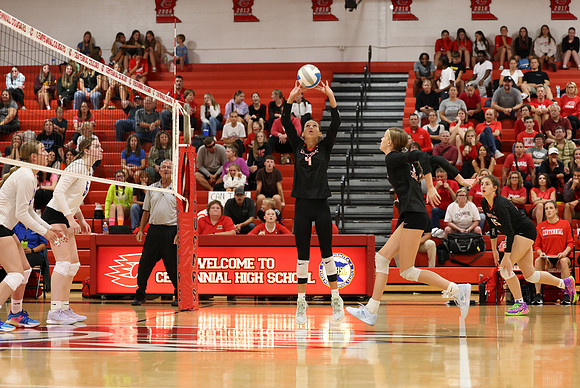 Centennial vs Cambridge-Isanti Girls Varsity Volleyball 160