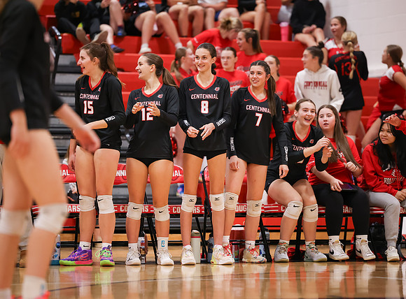Centennial vs Hopkins Girls Varsity Volleyball 86