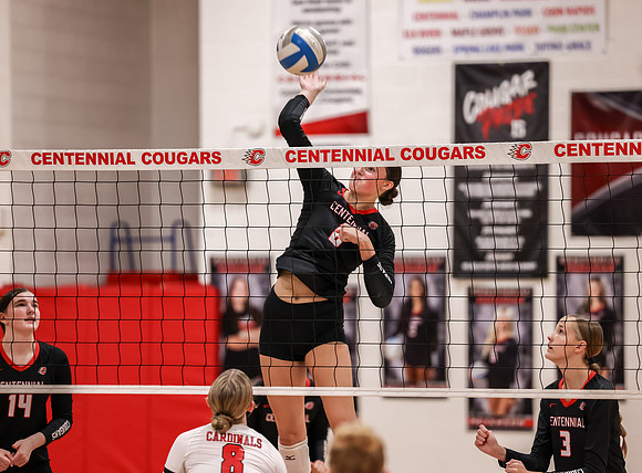 Centennial vs Coon Rapids Girls Varsity Volleyball 122