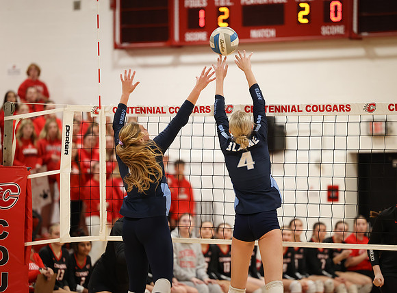 Centennial vs Blaine Girls Varsity Volleyball 113