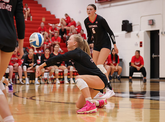 Centennial vs Osseo Girls Varsity Volleyball 54