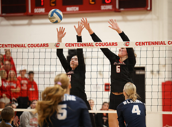 Centennial vs Blaine Girls Varsity Volleyball 110