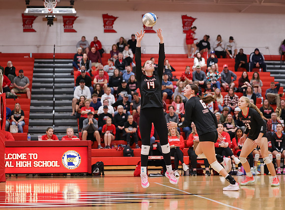 Centennial vs Hopkins Girls Varsity Volleyball 84