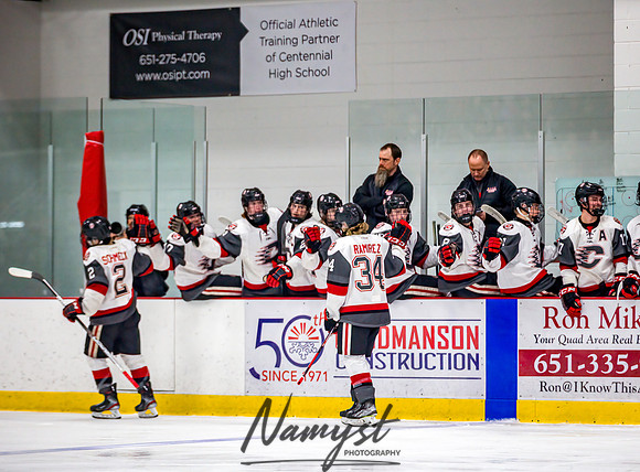 Centennial vs Totino-Grace Varsity Hockey 275
