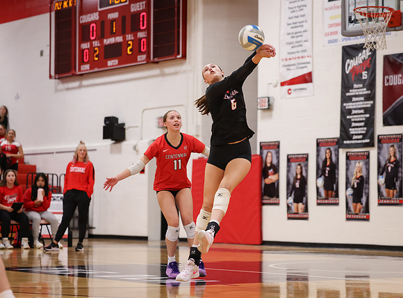 Centennial vs Hopkins Girls Varsity Volleyball 32