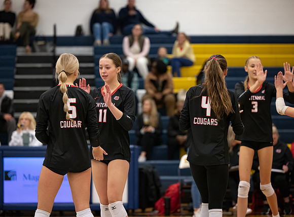 Centennial vs Totino-Grace Girls Varsity Volleyball 124