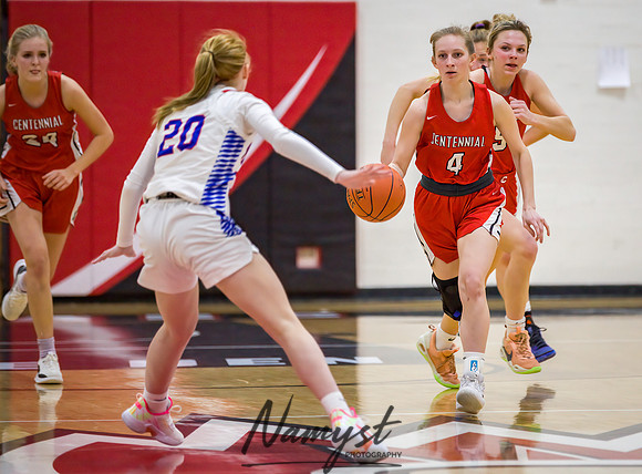 Centennial vs Spring Lake Park Girls Varsity Basketball 066