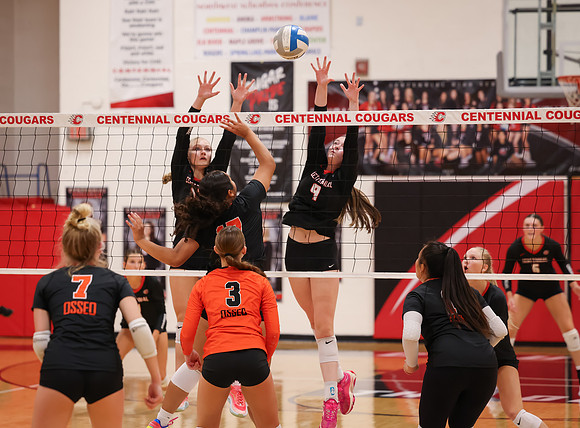 Centennial vs Osseo Girls Varsity Volleyball 123
