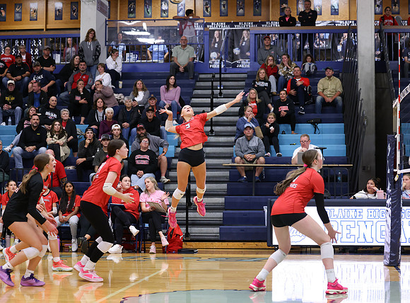 Centennial vs Blaine Girls Varsity Volleyball 46