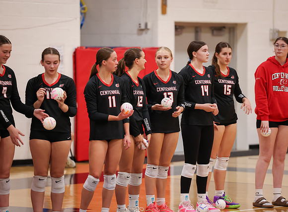 Centennial vs Osseo Girls Varsity Volleyball 15
