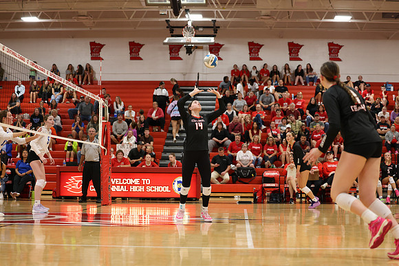 Centennial vs Cambridge-Isanti Girls Varsity Volleyball 135