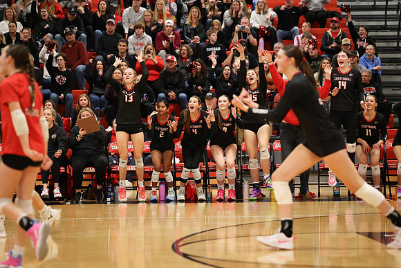 Centennial vs Coon Rapids Girls Varsity Volleyball 195