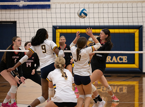 Centennial vs Totino-Grace Girls Varsity Volleyball 179