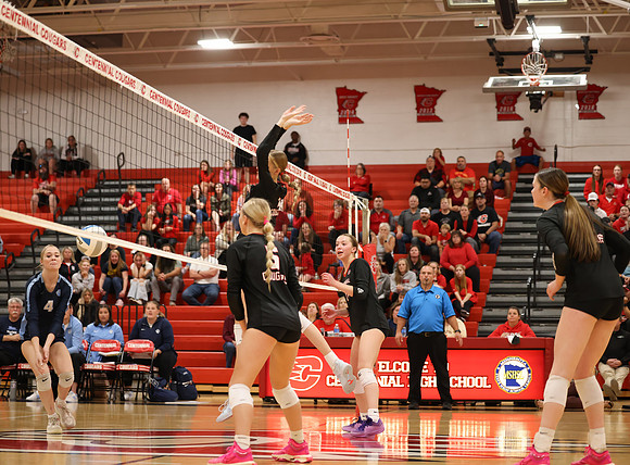 Centennial vs Blaine Girls Varsity Volleyball 296