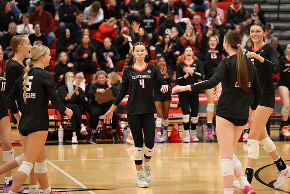 Centennial vs Coon Rapids Girls Varsity Volleyball 104