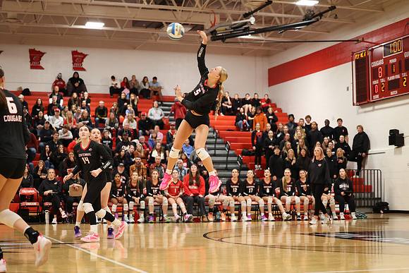 Centennial vs Coon Rapids Girls Varsity Volleyball 52