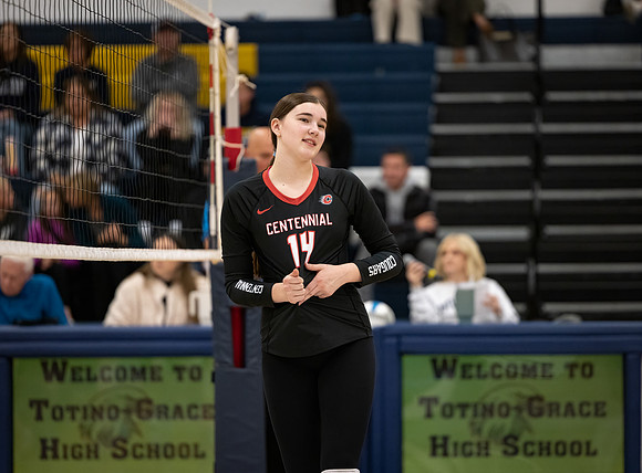 Centennial vs Totino-Grace Girls Varsity Volleyball 154