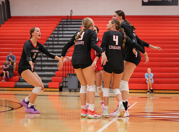 Centennial vs Osseo Girls Varsity Volleyball 109