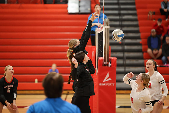 Centennial vs Coon Rapids Girls Varsity Volleyball 166