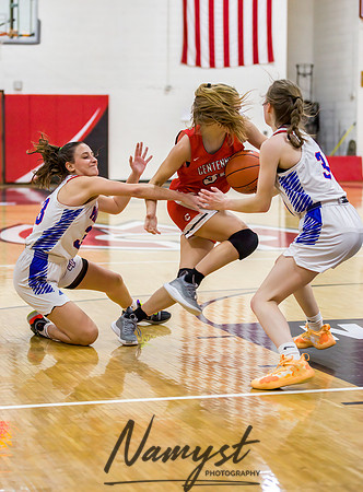 Centennial vs Spring Lake Park Girls Varsity Basketball 078