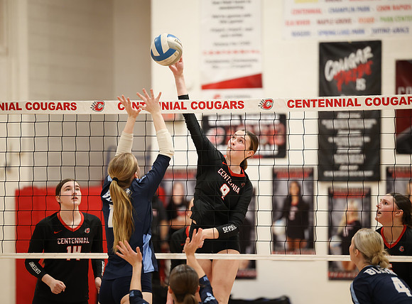 Centennial vs Blaine Girls Varsity Volleyball 116