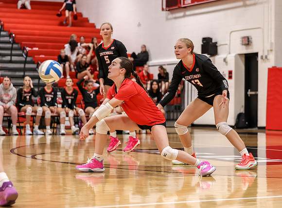 Centennial vs Coon Rapids Girls Varsity Volleyball 46