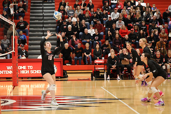 Centennial vs Coon Rapids Girls Varsity Volleyball 116