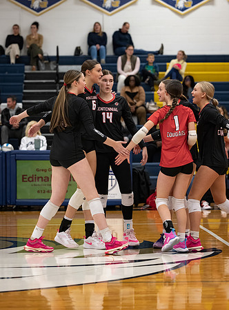 Centennial vs Totino-Grace Girls Varsity Volleyball 45