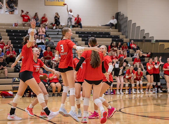Centennial vs Andover Girls Varsity Volleyball 96