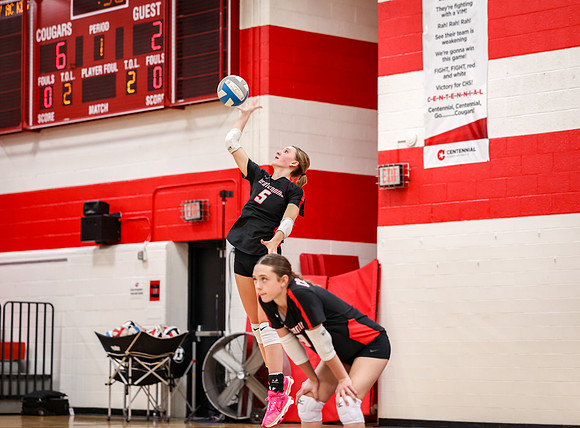 858 Centennial vs Cambridge-Isanti Girls JV Volleyball