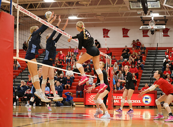 Centennial vs Blaine Girls Varsity Volleyball 253