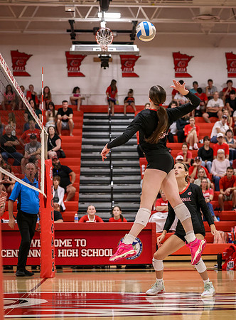 Centennial vs Mounds View Girls Varsity Volleyball 149