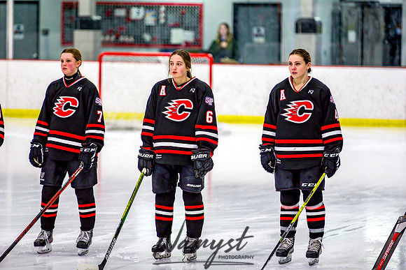 Centennial-Spring Lake Park vs Rogers Girls Varsity Hockey 073