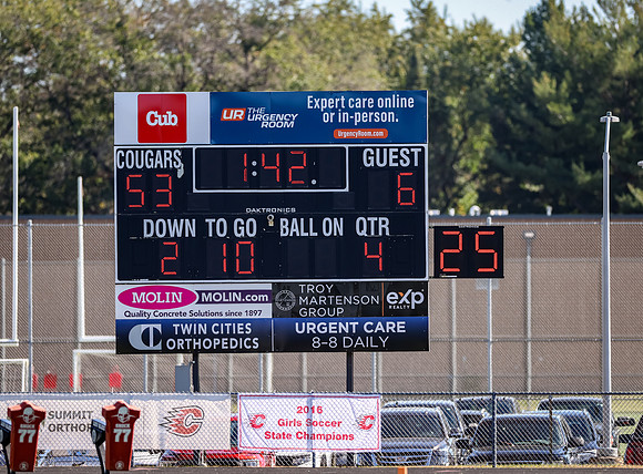 Centennial vs Osseo JV Football 380