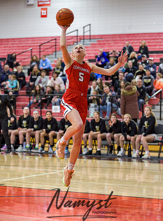 Centennial vs Andover Girls Varsity Basketball 022