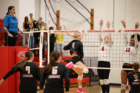 Centennial vs Coon Rapids Girls Varsity Volleyball 83