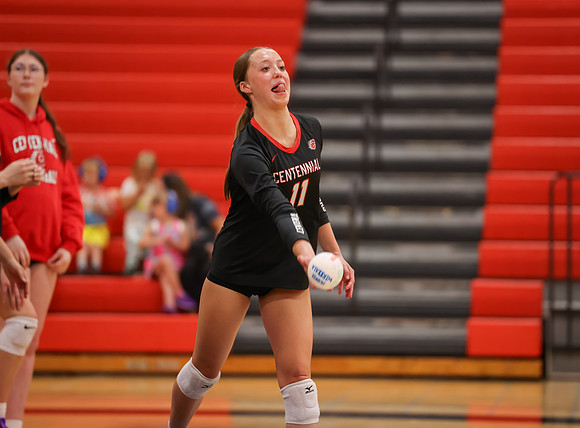 Centennial vs Osseo Girls Varsity Volleyball 26