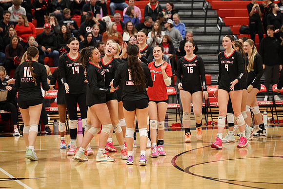 Centennial vs Coon Rapids Girls Varsity Volleyball 130
