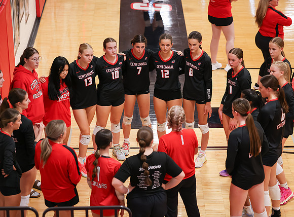 Centennial vs Osseo Girls Varsity Volleyball 13