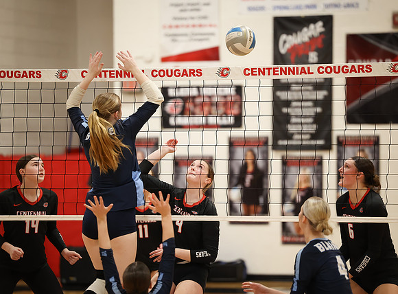 Centennial vs Blaine Girls Varsity Volleyball 118