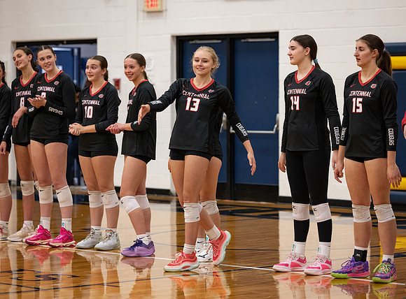 Centennial vs Totino-Grace Girls Varsity Volleyball 16