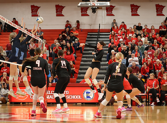 Centennial vs Blaine Girls Varsity Volleyball 82
