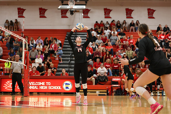 Centennial vs Cambridge-Isanti Girls Varsity Volleyball 184
