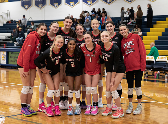 Centennial vs Totino-Grace Girls Varsity Volleyball 3
