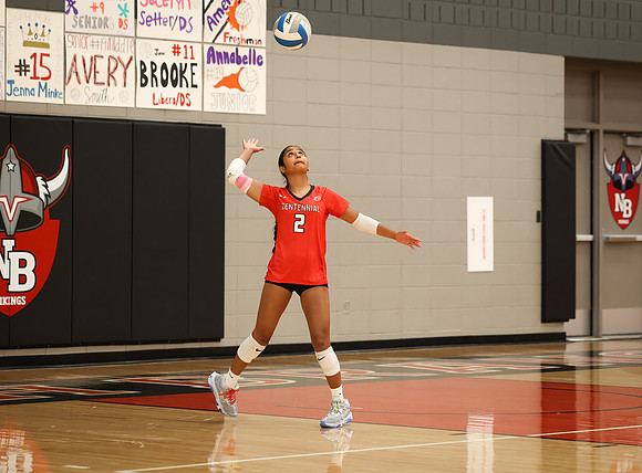 Centennial vs Anoka Girls Varsity Volleyball 309
